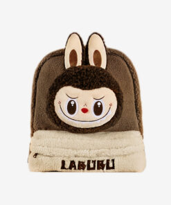 Classic Bag Series-LABUBU Berber Fleece Backpack (Brown)