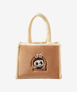 Classic Bag Series- LABUBU Plush Tote Bag (Brown)